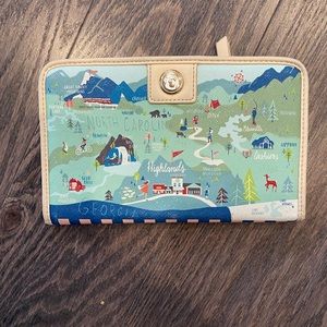 Spartina 449 Blue Ridge NC map wallet